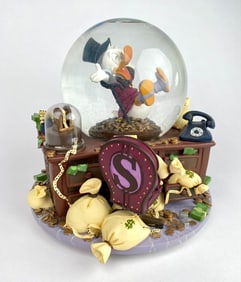 Disney Direct Scrooge McDuck Money Globe with Desk Base