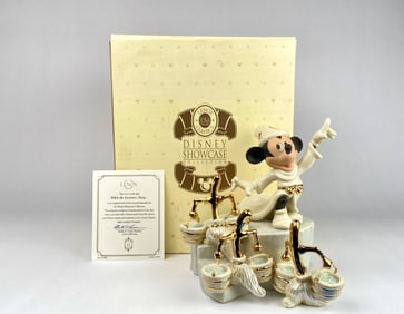Disney Showcase Collection 'While the Sorcerer's Away' by Lenox with COA & Original Box