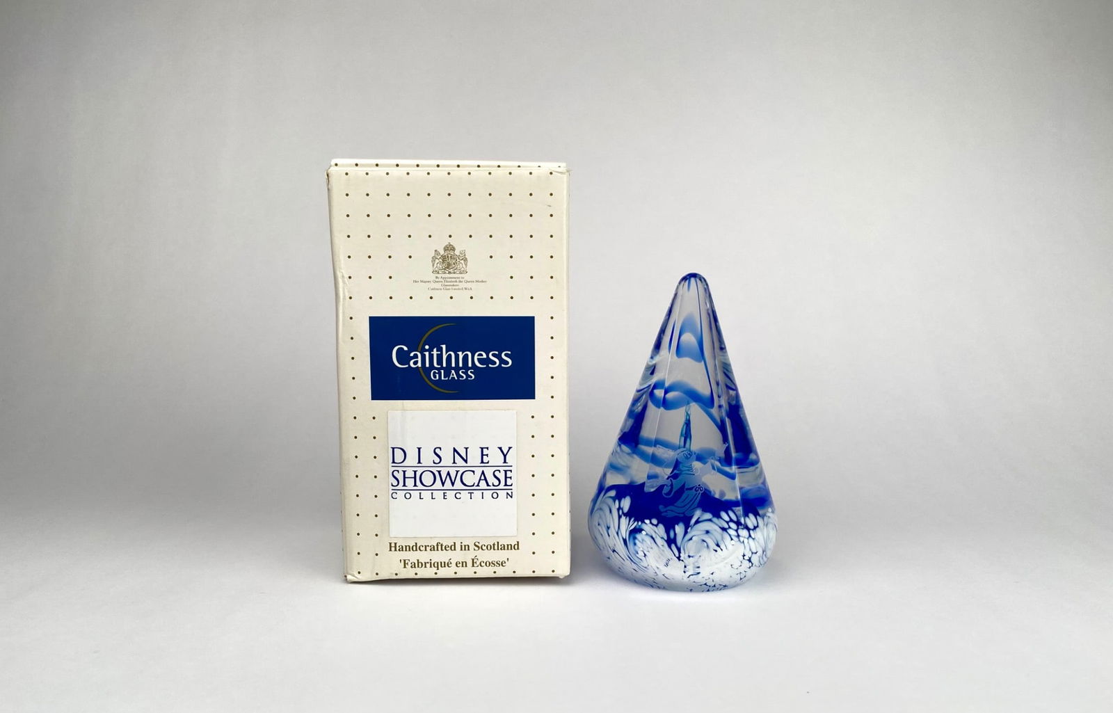 Caithness Glass 'Commanding the Waves' Sorcerer Mickey Paperweight with Box (1 of 8)