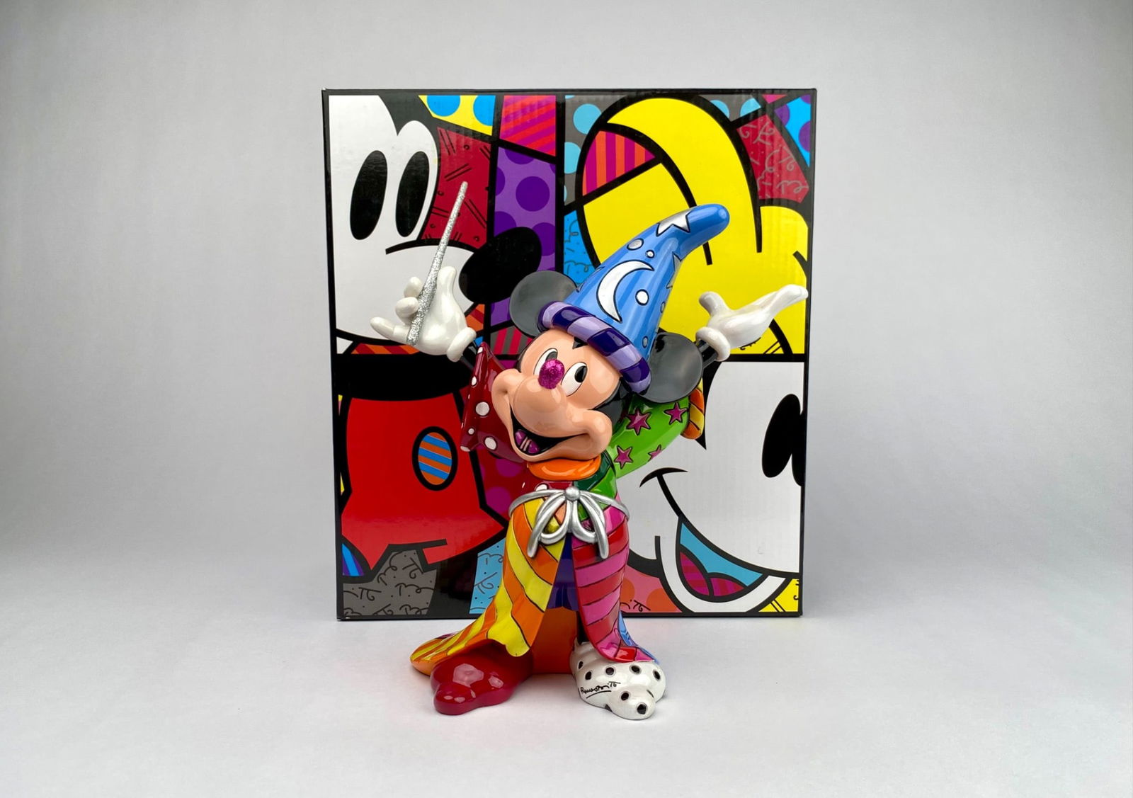 Disney Britto Sorcerer Mickey Figurine by Romero Britto with Box (1 of 10)