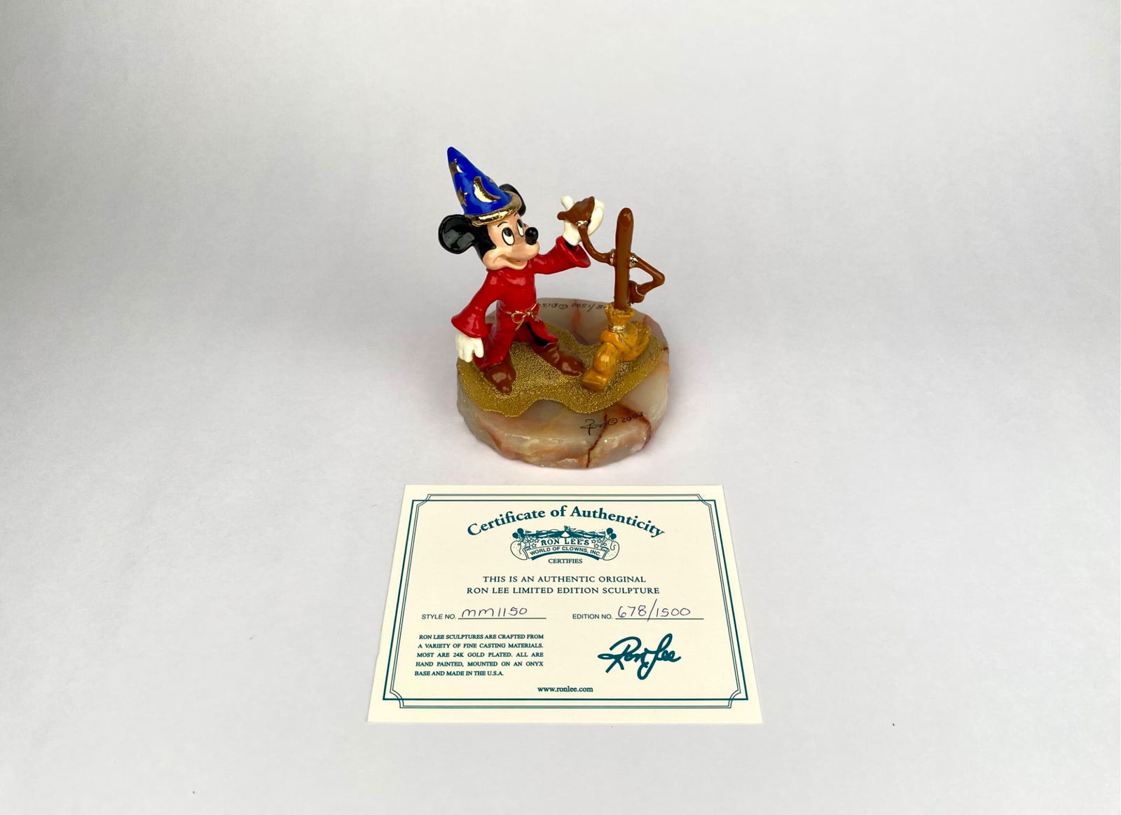Ron Disney Sculpture, Sorcerer Mickey Mouse, 678/1500 (2003) (1 of 8)