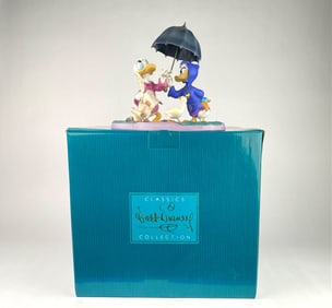 Walt Disney Classics Fantasia 2000 'Looks Like Rain' Donald & Daisy Figurine