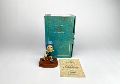 1993 Walt Disney Classics Collection Jiminy Cricket Figurine with COA & Box