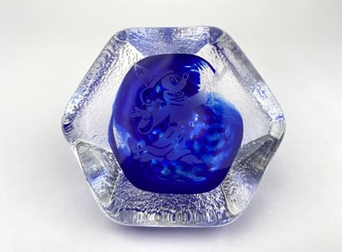 Caithness Glass Sorcerer Mickey Paperweight from Scotland