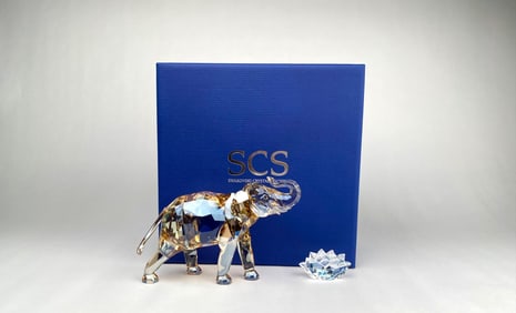 Swarovski Crystal SCS ‘Cita’ Elephant with Title Plaque, Original Box