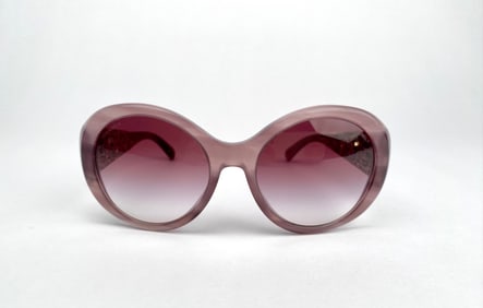 Chanel 5262 Oval Sunglasses in Rose Gradient with Filigree Arms