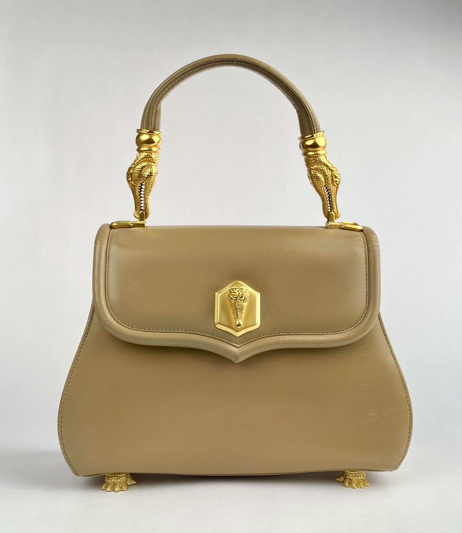 Barry Kieselstein-Cord Leather Trophy Bag with Alligator Hardware (1 of 12)