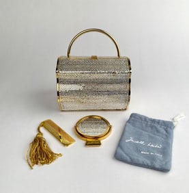Judith Leiber Swarovski Crystal Bag with Accessories, Made in Italy