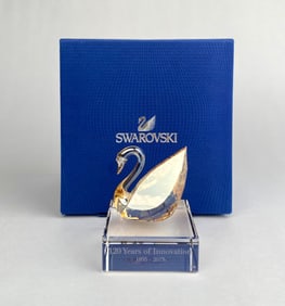 Swarovski 120 Years of Innovation Swan Figurine with Original Box
