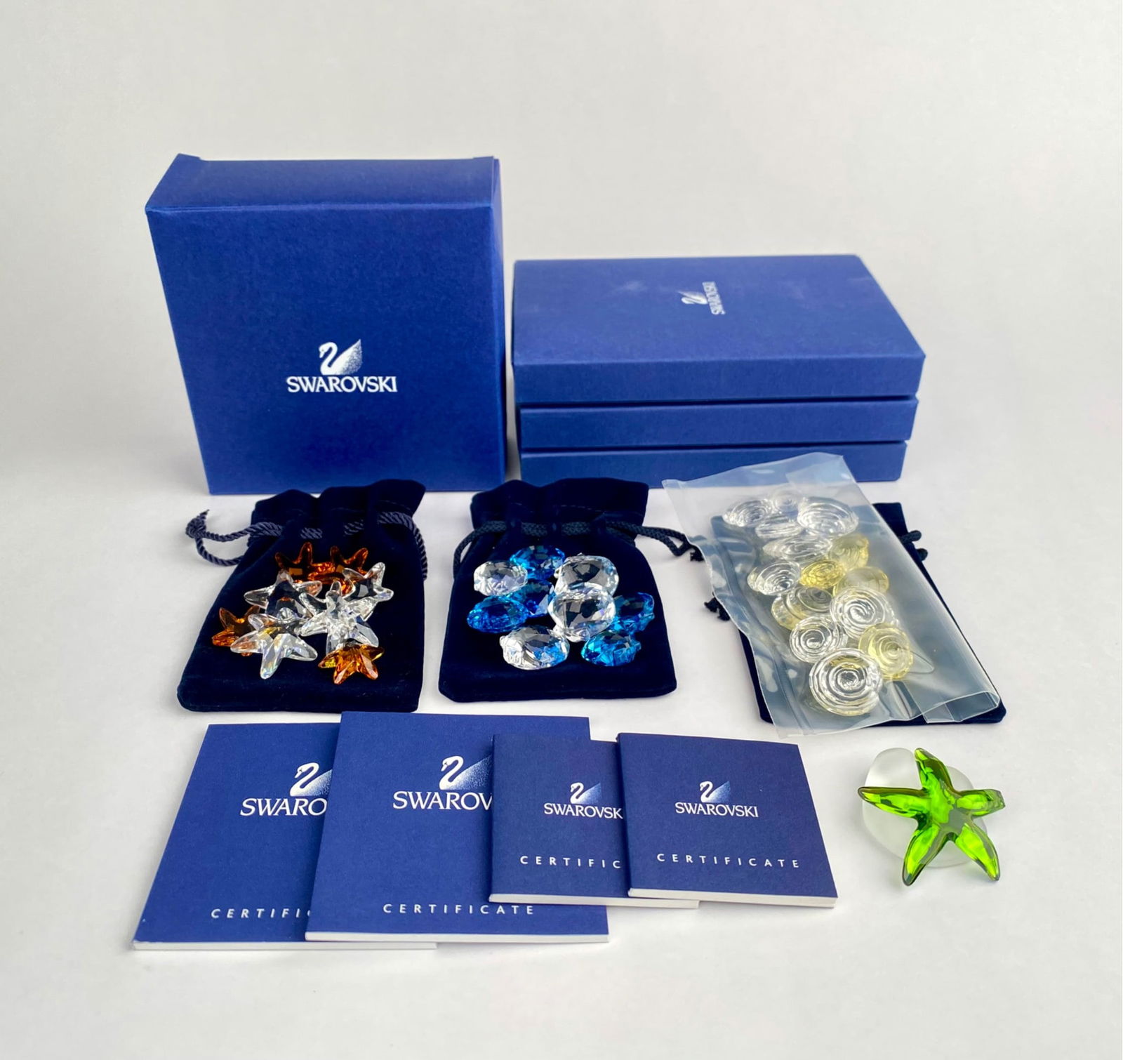 Swarovski Miniature Sea Life Figurines with Boxes & Certificates (1 of 7)