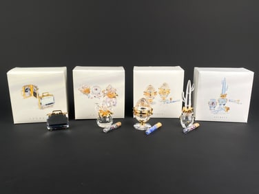 Set of Four Swarovski Crystal Memories ‘Secrets’ Collection Figurines