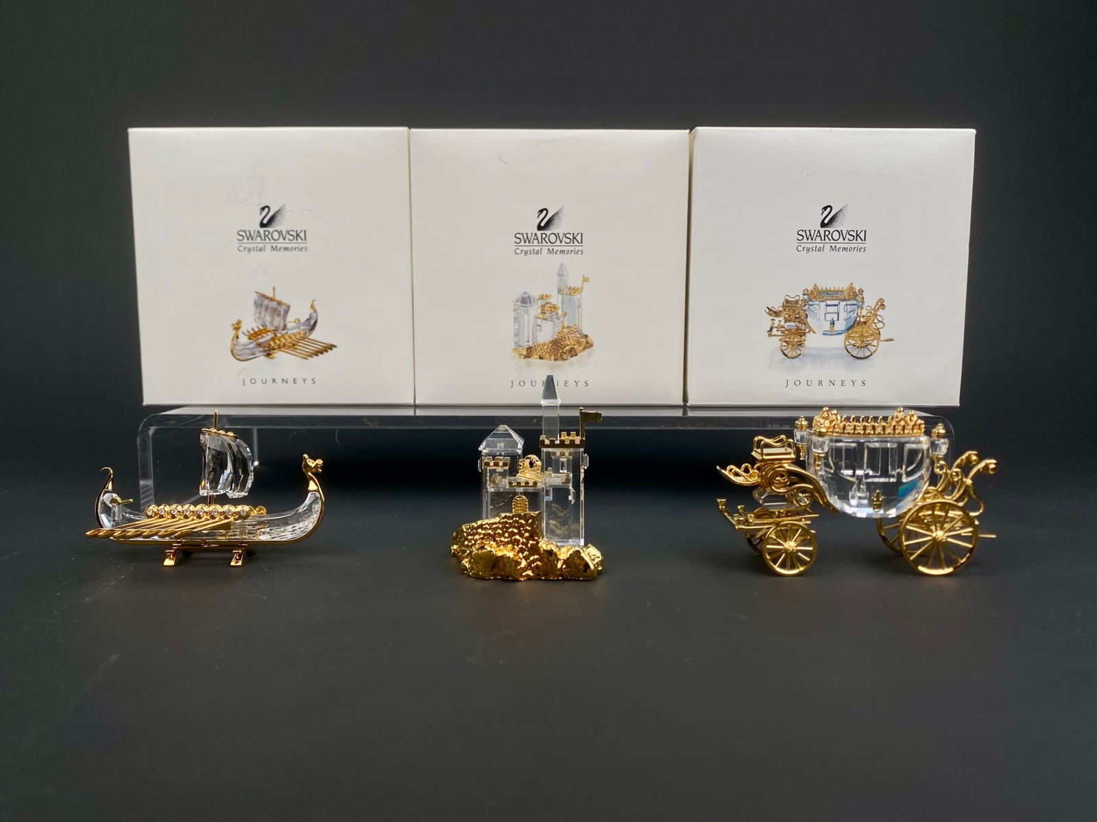Three-Piece Swarovski Crystal Memories ‘Journeys’ Set – Viking Ship, Castle, and Royal (1 of 10)