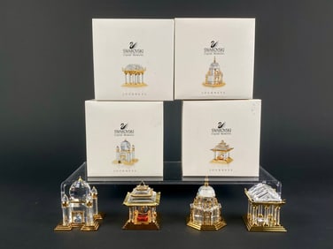 Swarovski Crystal Memories ‘Journeys’ Architectural Landmark Set with Original Boxes