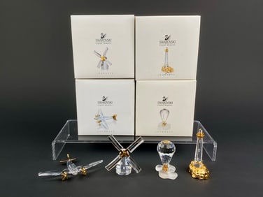 Four Piece Swarovski Crystal Memories ‘Journeys’ Set with Original Boxes