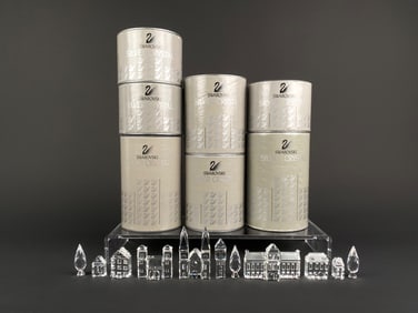 Swarovski Silver Crystal ‘Crystal City’ Collection with Original Boxes