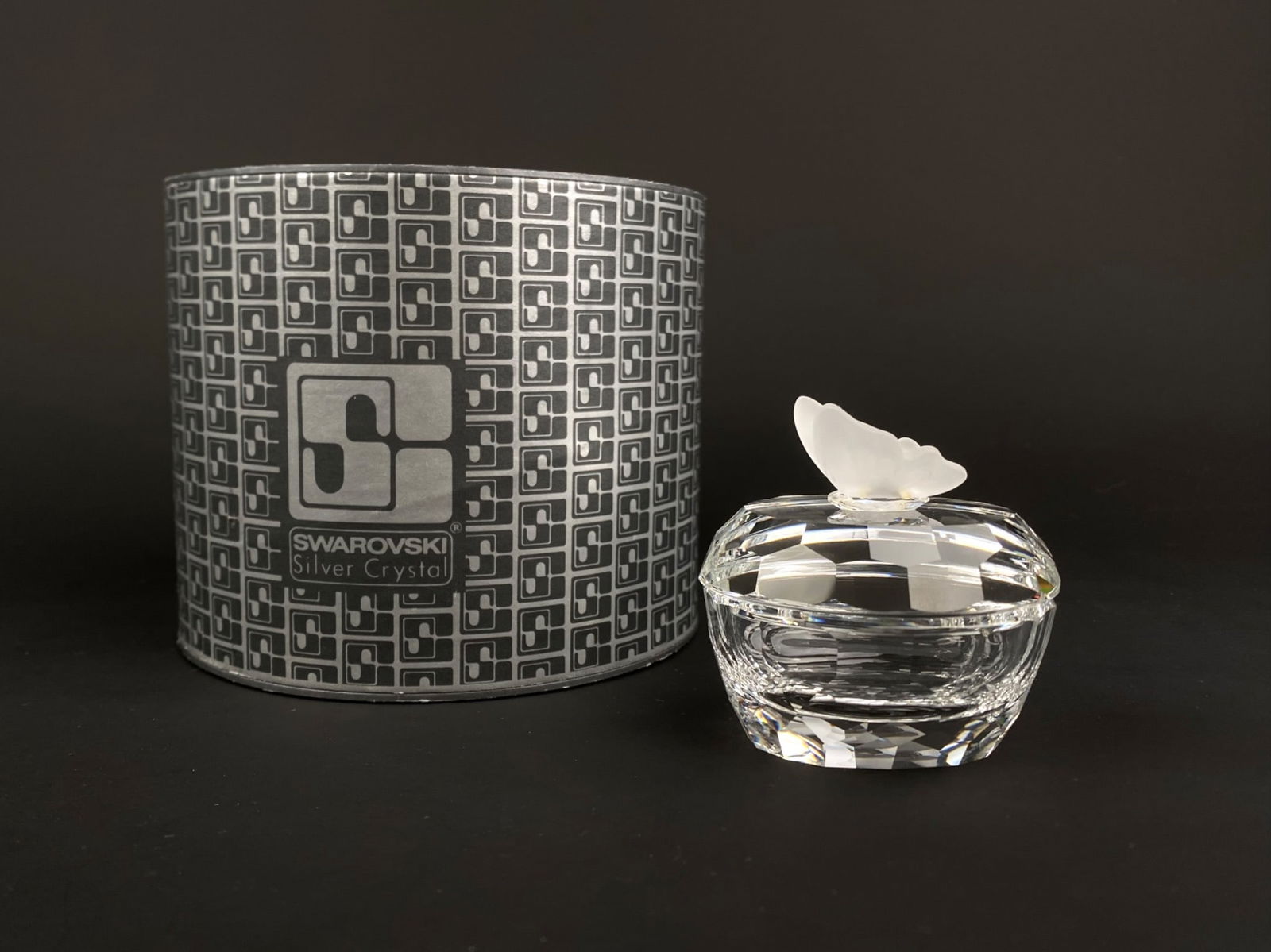 Swarovski Silver Crystal Butterfly Trinket Box with Original Box (1 of 11)