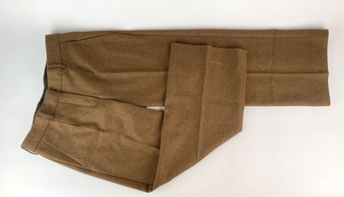 Sportmax Brown Wool-Cashmere Trousers, Size 38