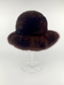 Vintage Fabiani New York/Rome Brown Mink Fur Bucket Hat