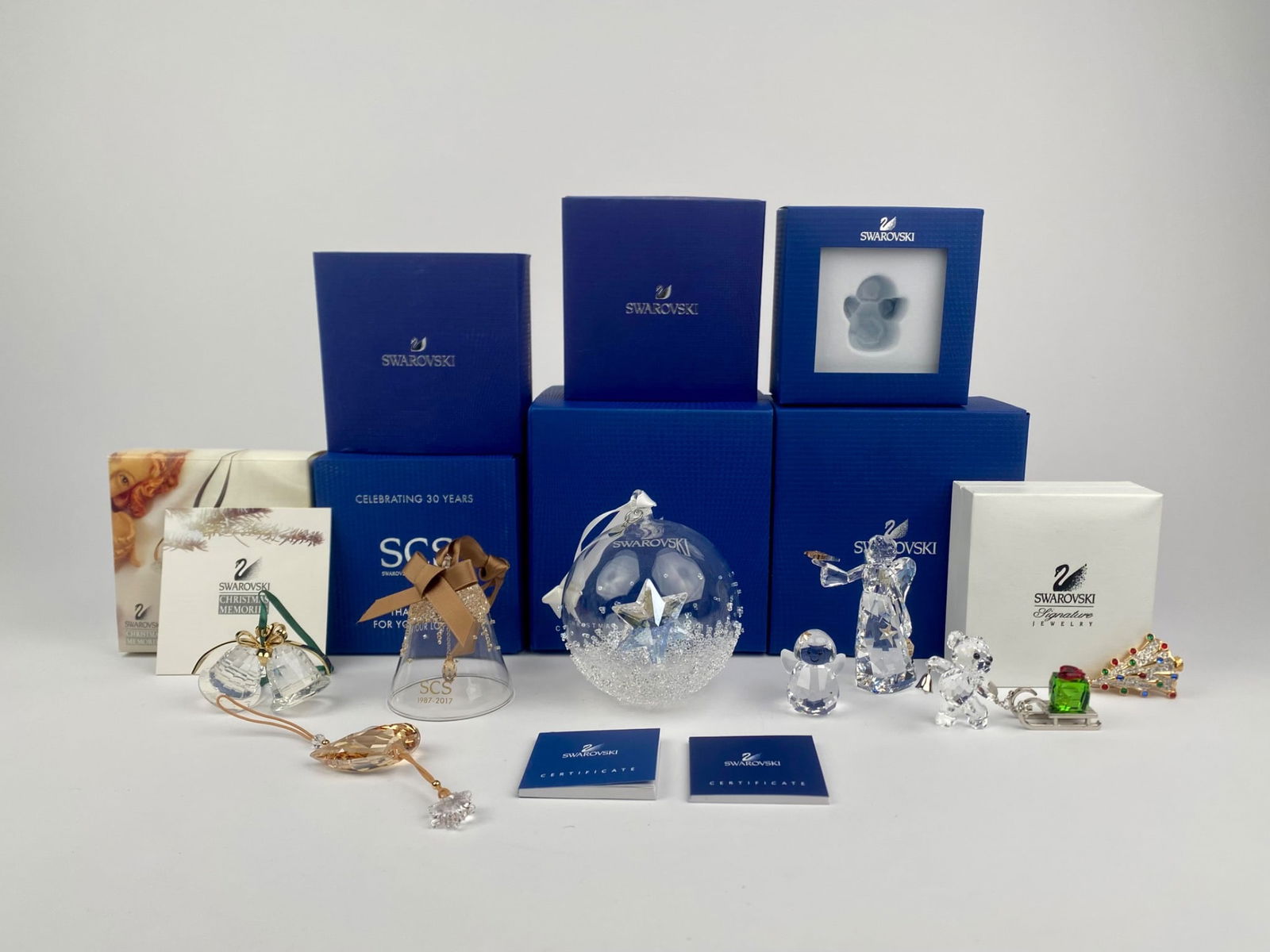Swarovski Holiday & Crystal Figurine Set with Boxes and Certificates (1 of 12)