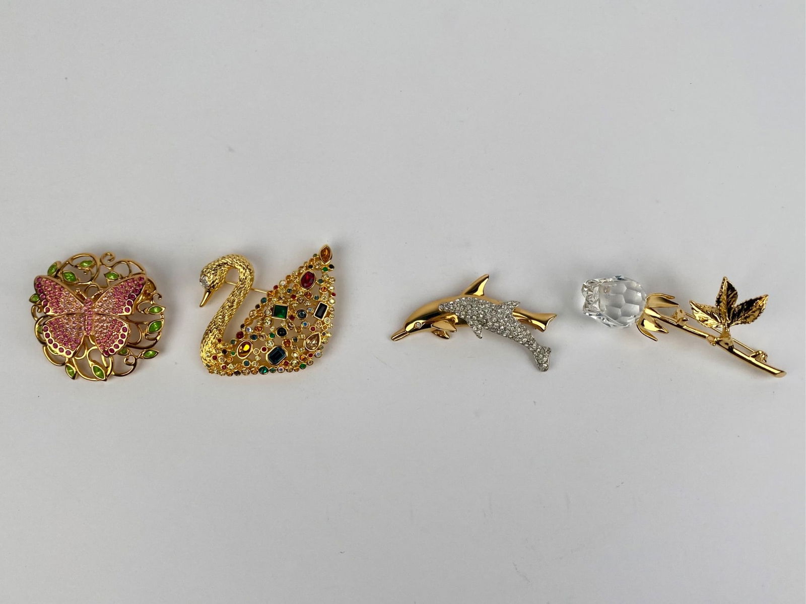 Set of Four Swarovski Brooches with Original Boxes (1 of 12)