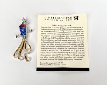 Metropolitan Museum of Art ‘Bird of Paradise’ Pin