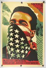Shepard Fairey “American Rage (Black Lives Matter)" Signed Poster, 2021