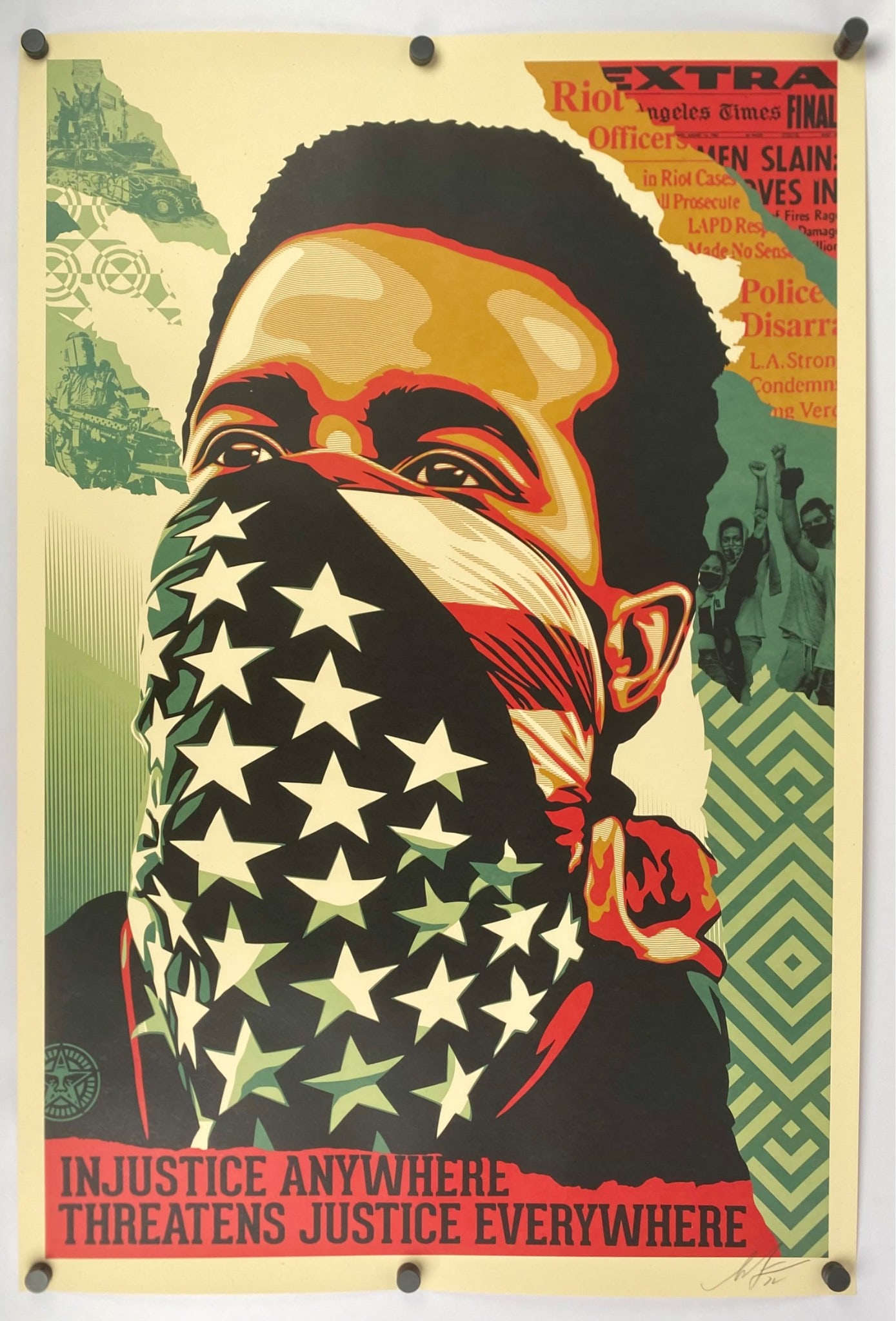 Shepard Fairey “American Rage (Black Lives Matter)" Signed Poster, 2021 (1 of 6)