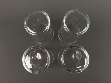 Four Detroit Public Library Commemorative Glasses (1865-1965)