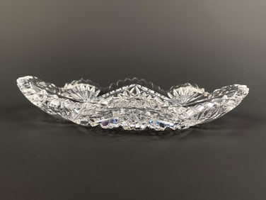 Set of Four American Brilliant Cut Crystal Dishes and Bowls