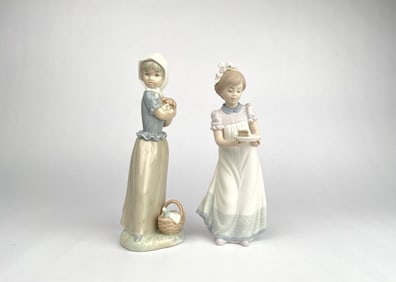 Two Porcelain Figurines by Lladro (‘Odaisa’ 5429) and Nao