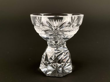 Group of Cut Crystal Decanters and Cordial Glasses