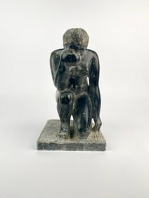 Olivier de France Soapstone Sculpture, Kneeling Nude