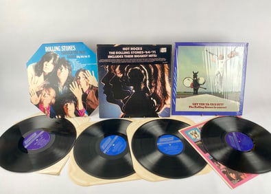Set of Three Vintage Rolling Stones LP Records