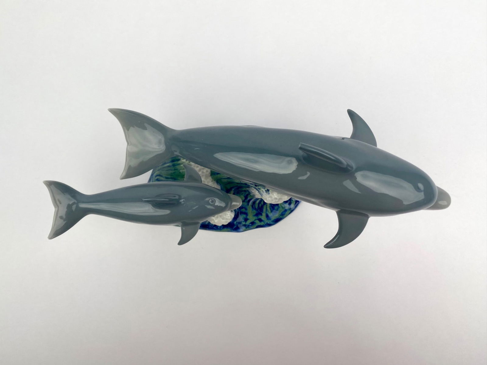 Pair of Lladro Porcelain Figurines – Dolphins and Kitten (1 of 12)