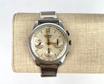 Vintage Gigandet Chronograph Stainless Steel Wristwatch