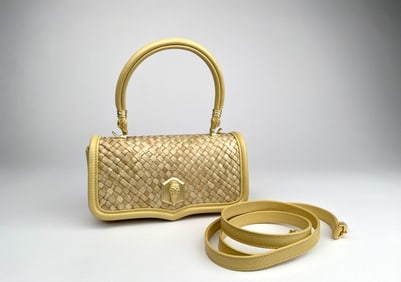 Barry Kieselstein-Cord Woven Leather Handbag