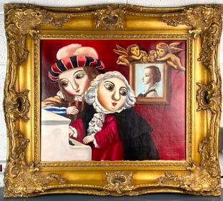 Framed Oil Painting by Alexander Kanchik