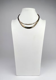 Two Sterling Silver Collar Necklaces