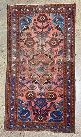 Antique Persian Hamadan Hand-Knotted Rug