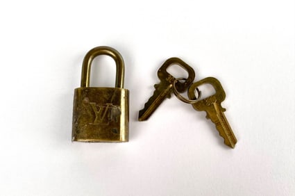Louis Vuitton Brass Padlock Model 300 with Two Keys