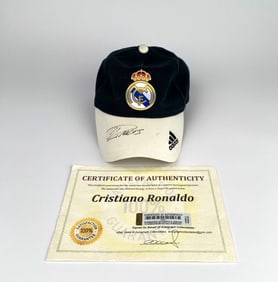Cristiano Ronaldo Signed Real Madrid Adidas Baseball Cap with COA
