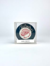 Detroit Red Wings NHL Hockey Puck Signed by Chris Osgood