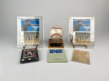 Frank Thomas Baseball Memorabilia Lot: Signed Ball, Cards, and Collectibles