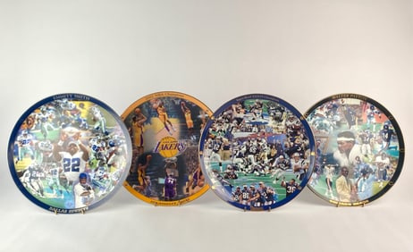 Set of Four Danbury Mint Sports Collector Plates