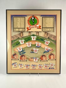 Multi-Signed 1966 Baltimore Orioles World Champions Reunion Framed Display