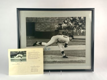 Nolan Ryan Signed Rookie Era Framed Photograph (COA)