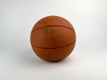 Early 1980s Detroit Pistons Team Signed NBA Basketball