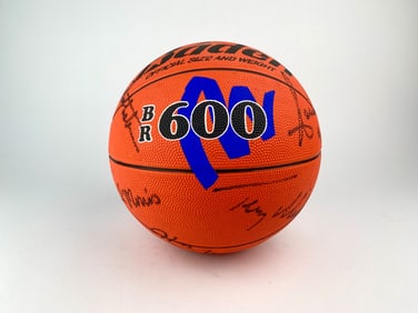 1996-97 Detroit Pistons Team-Signed Basketball