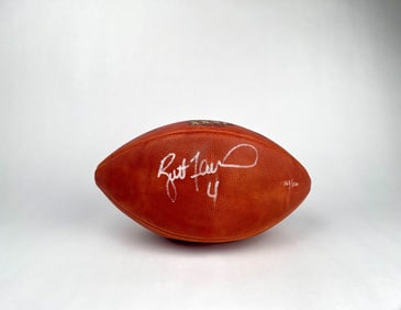 Brett Farve Signed NFL Super Bowl XXXI Football Numbered 163/500