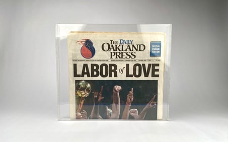 Daily Oakland Press Commemorating the Pistons’ NBA Championship Parade (June 17, 2004)